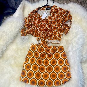 70s style outfit size Medium in top and bottom